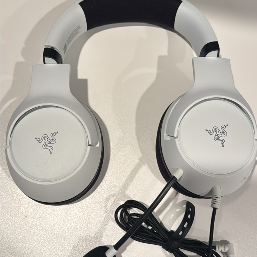 Razer White and Black Gaming Headset